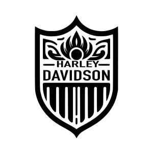 Sticker autocollant écusson Harley Davidson HD204