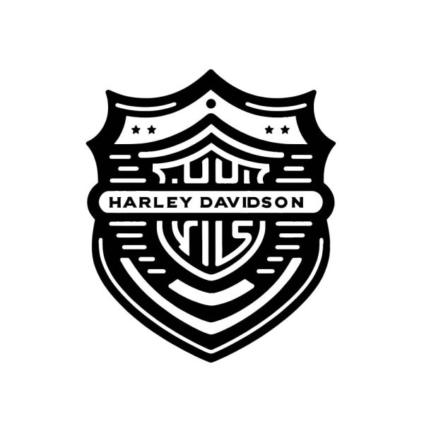 Sticker autocollant écusson Harley Davidson HD205