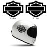 sticker autocollant lot de 2 casque moto Harley-Davidson 1 GHRIC