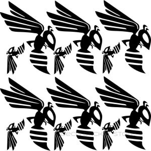 Kit stickers autocollants frelon hornet couleur au choix