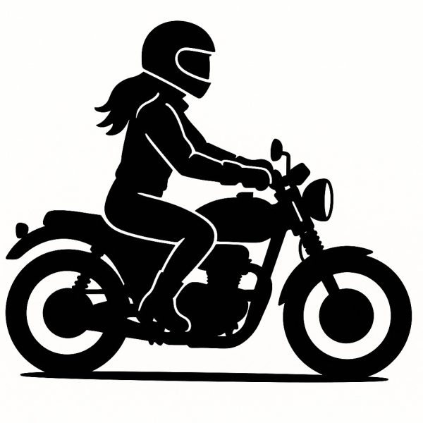 Sticker autocollant Femme motarde décoration decostickerstore - WTPVXX