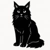 Sticker autocollant Maincoon chat décoration decostickerstore - 