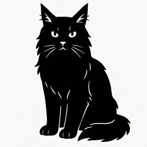 Sticker autocollant Maincoon chat décoration decostickerstore - 
