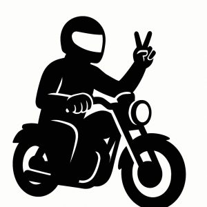 Sticker autocollant Signe motard décoration decostickerstore - MQ6KYP