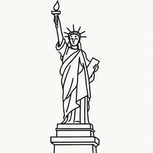 Sticker autocollant Statue de la liberté décoration decostickerstore