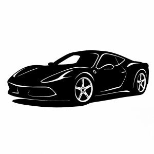 Sticker autocollant Une Ferrari décoration decostickerstore - YQSBM3