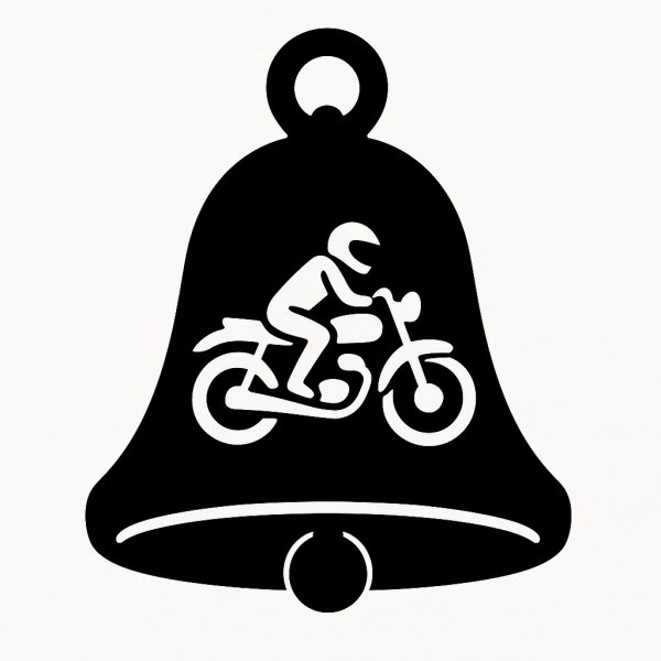 Sticker autocollant cloche moto porte bonheur décoration decostickerstore - RS4KMV