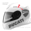 casque moto Lot de 4 stickers autocollants Ducati