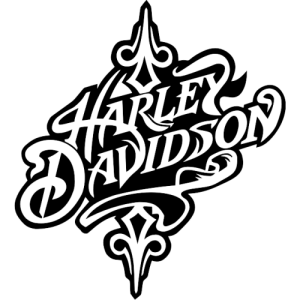 Sticker Autocollant Harley davidson baroque