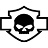 Sticker Autocollant harley skull
