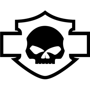 Sticker Autocollant harley skull
