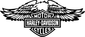 Sticker Autocollant aigle harley-davidson moto MH12