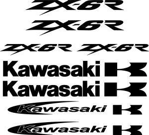 kit Stickers autocollant moto Kawasaki ZX 6R