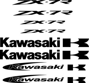 kit Stickers autocollant moto Kawasaki ZX 7R