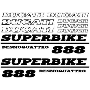 kit Stickers moto Ducati 888 desmoquattro