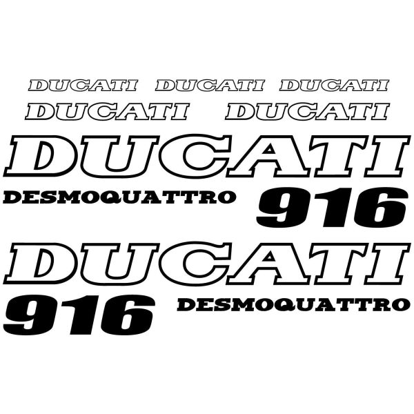 kit Stickers moto Ducati 916 desmoquattro