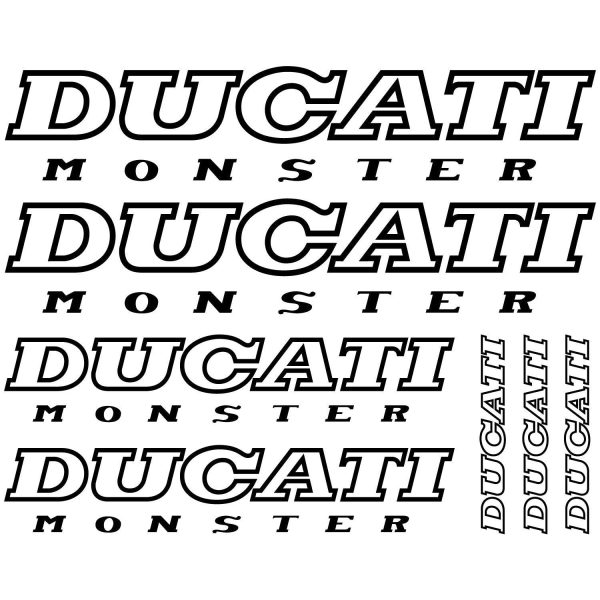 kit Stickers moto Ducati monster