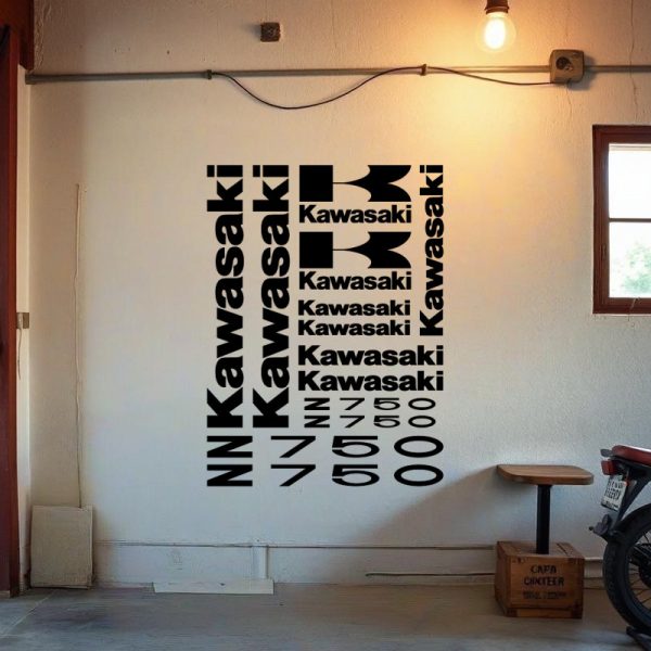 kit Stickers moto Kawasaki Z750