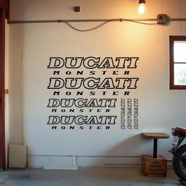 kit Stickers moto Ducati monster