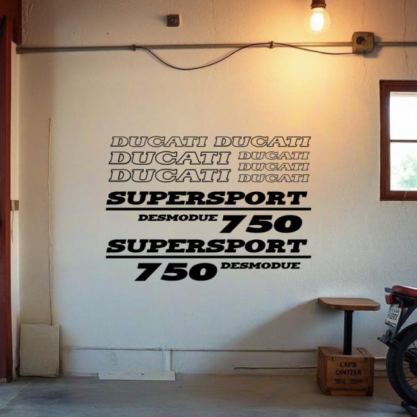 kit Stickers moto Ducati 750 desmodue