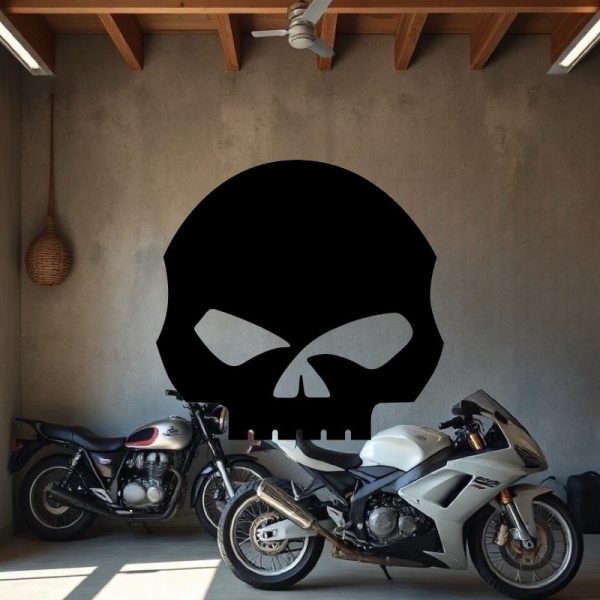 Sticker pour votre moto crâne 2