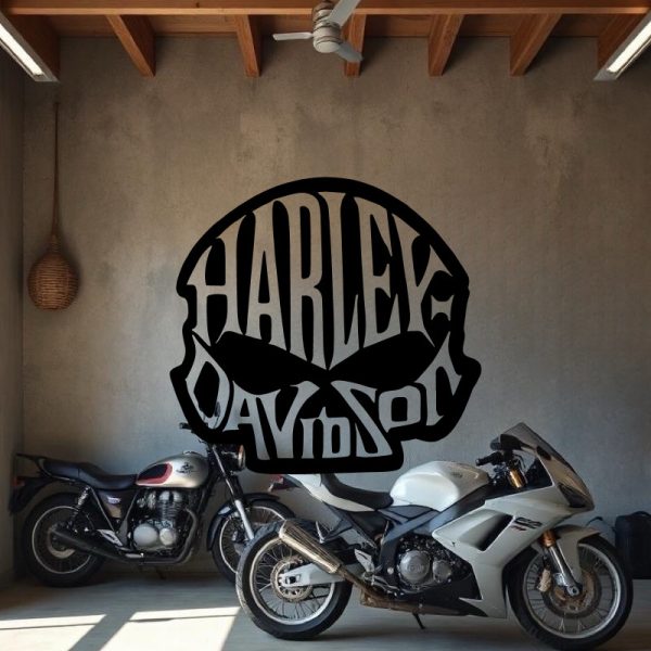 Sticker pour votre moto crâne
