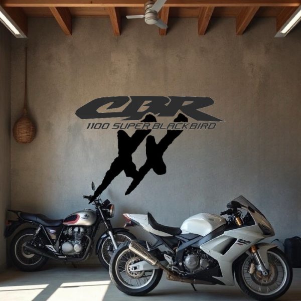 moto Sticker autocollant HONDA CBR 1100 super blackbird XX logo