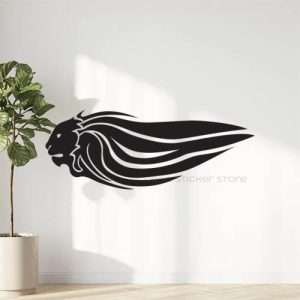 Sticker autocollant moto Aprilia tête vintage lion