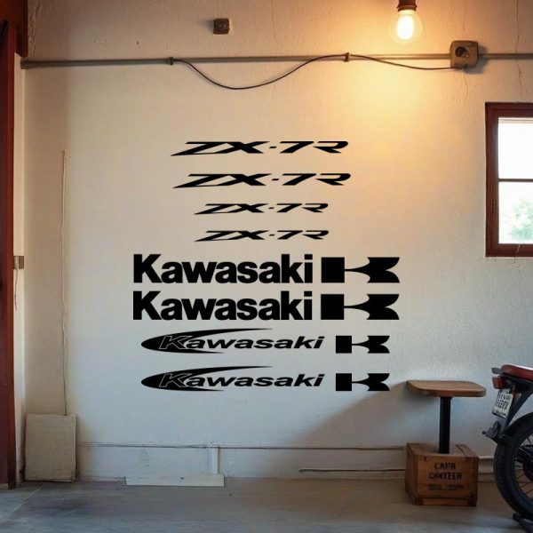 kit Stickers autocollant moto Kawasaki ZX 7R