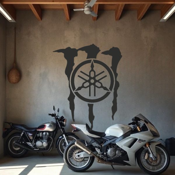 Sticker Autocollant yamaha monster moto AN87292