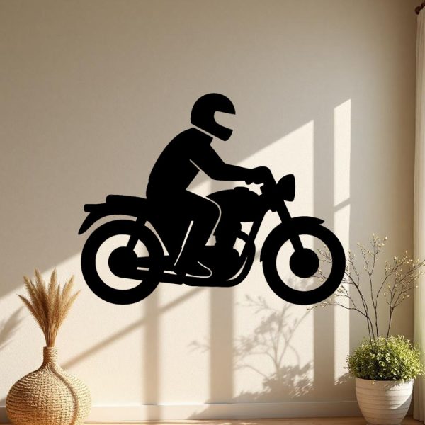 Sticker autocollant Motard à bord décoration decostickerstore - EAGYGT