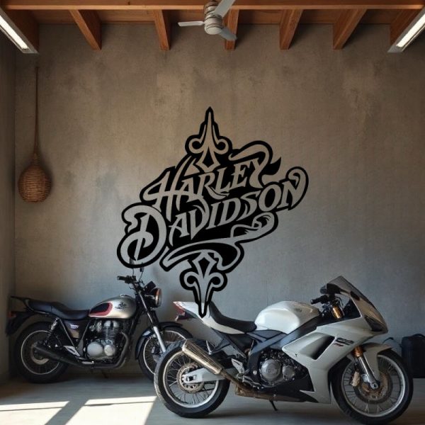 Sticker Autocollant Harley davidson baroque