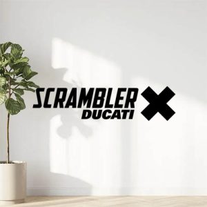 Sticker Autocollant Ducati Scrambler moto M87290