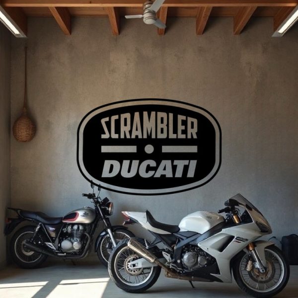 Sticker Autocollant Ducati Scrambler Vintage moto M87291