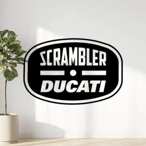 Sticker Autocollant Ducati Scrambler Vintage moto M87291