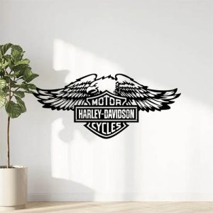 Sticker Autocollant aigle harley-davidson moto MH12