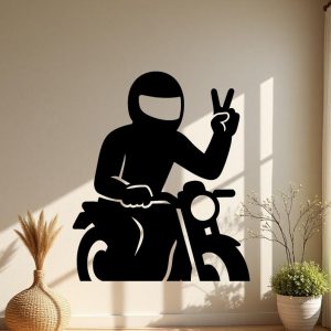 Sticker autocollant Signe motard décoration decostickerstore - OQUELZ