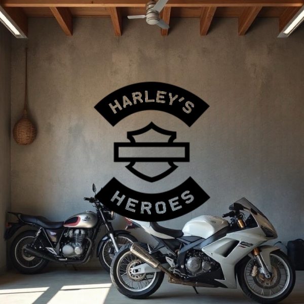 Sticker Autocollant Harley Heroes moto R87358