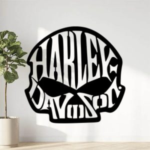 Sticker Autocollant Harley Davidson Skull HD Unique moto R87372