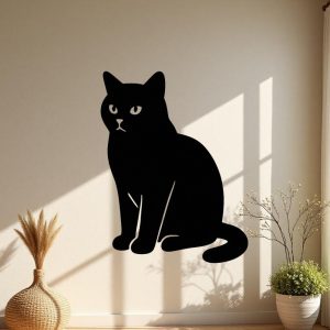 Sticker autocollant Shorthair chat décoration decostickerstore -