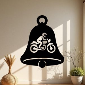 Sticker autocollant cloche moto porte bonheur décoration decostickerstore - RS4KMV