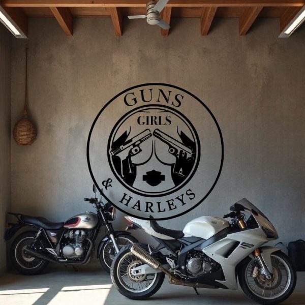 Sicker autocollant Harley Davidson girls