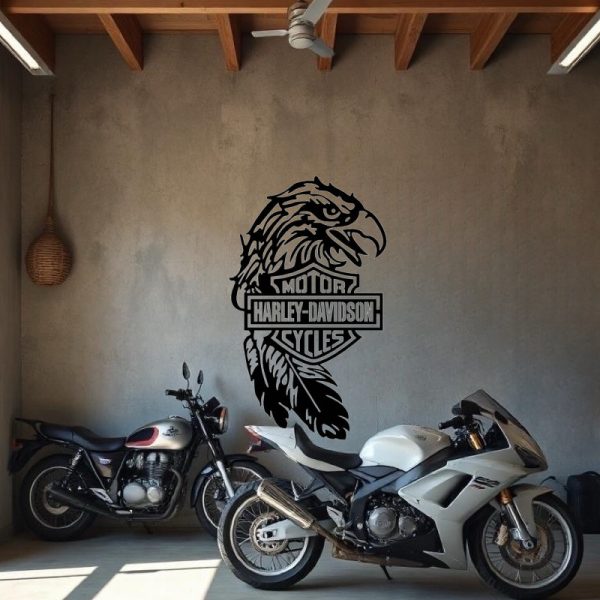 Sticker autocollant aigle Harley Davidson