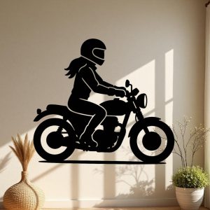 Sticker autocollant Femme motarde décoration decostickerstore - WTPVXX
