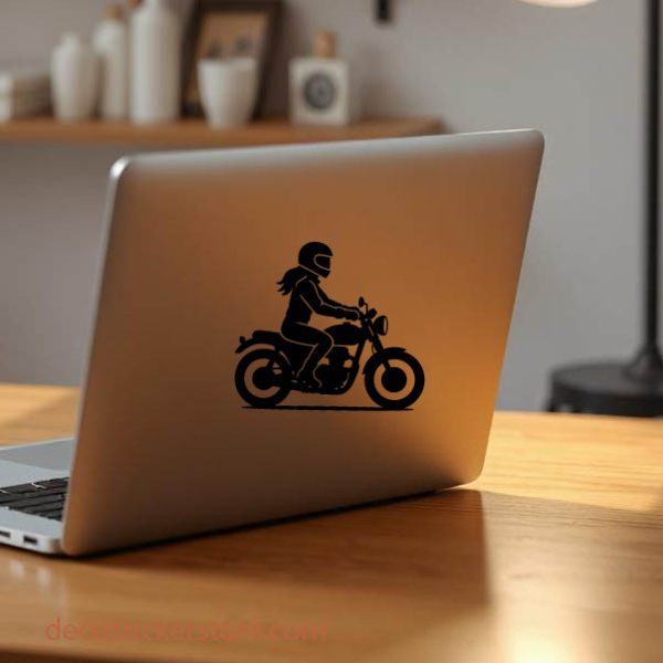 Sticker autocollant Femme motarde décoration decostickerstore - WTPVXX