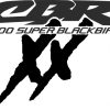 moto Sticker autocollant HONDA CBR 1100 super blackbird XX logo