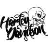 Sticker Autocollant Harley davidson skull side