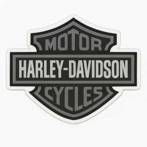 Autocollant Logo Harley gris décoration decostickerstore - UVS0ML