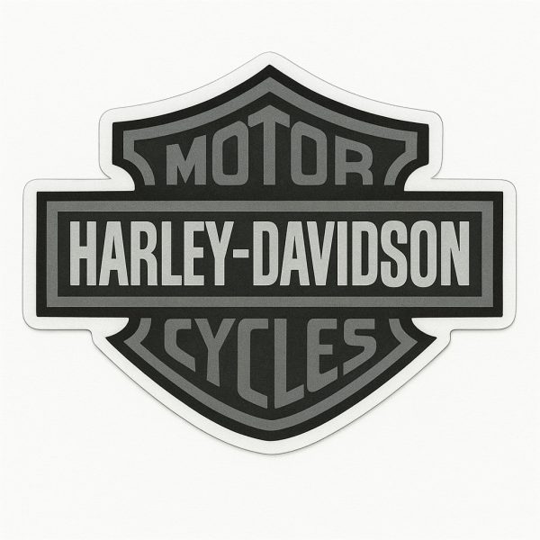 Autocollant Logo Harley gris décoration decostickerstore - UVS0ML