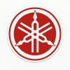Autocollant Logo Yamaha original rouge décoration decostickerstore - DNHA7B
